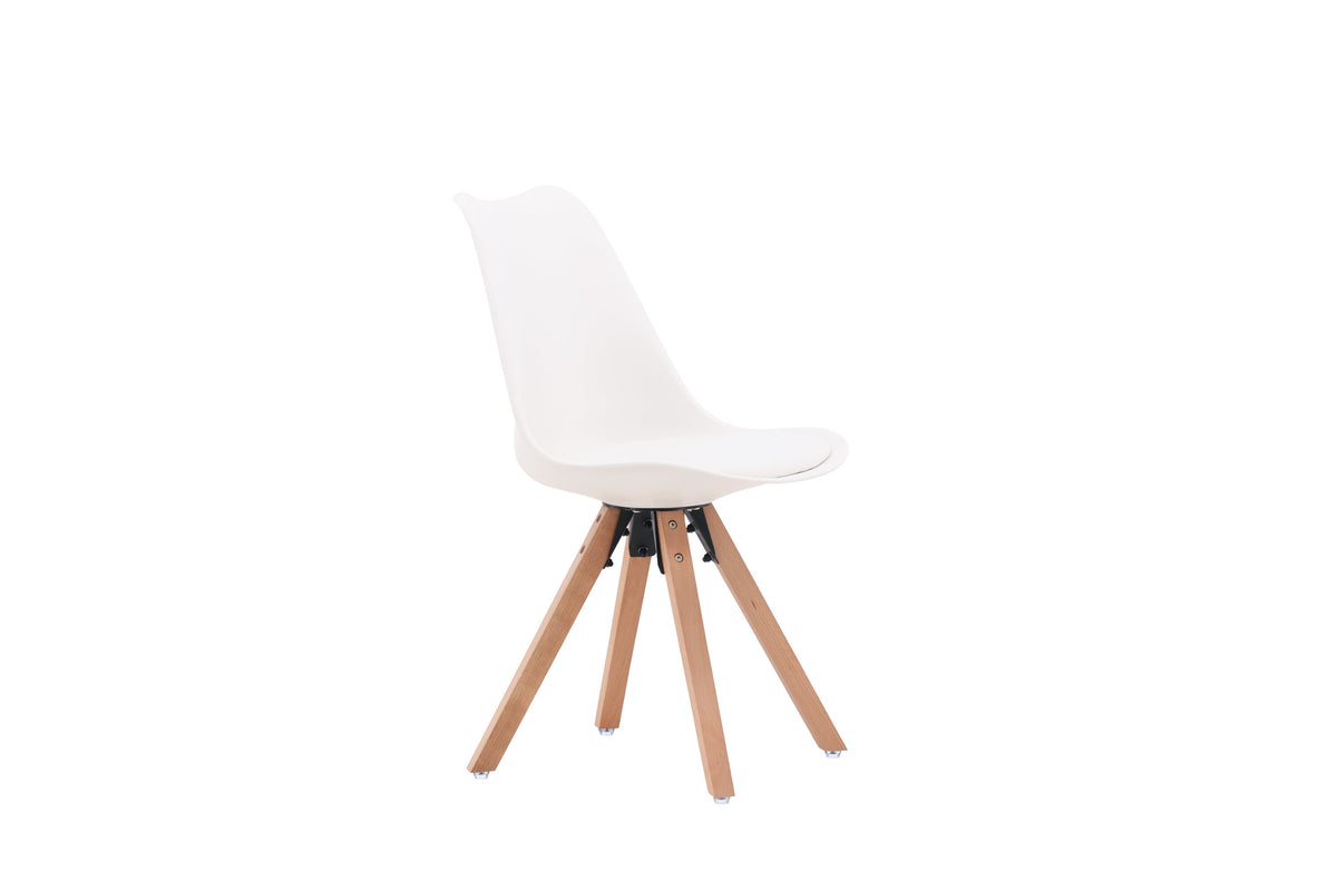 Zeno spisebordsstole - natur, hvid - 2 stk. - billede 12