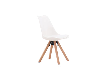 Zeno spisebordsstole - natur, hvid - 2 stk. - billede 12