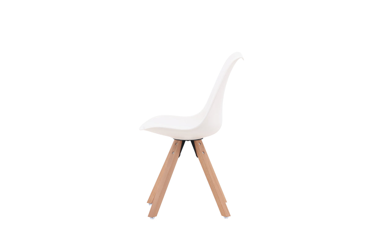 Zeno spisebordsstole - natur, hvid - 2 stk. - billede 5