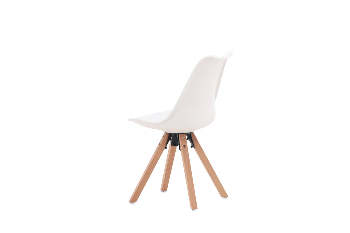 Zeno spisebordsstole - natur, hvid - 2 stk. - billede 6