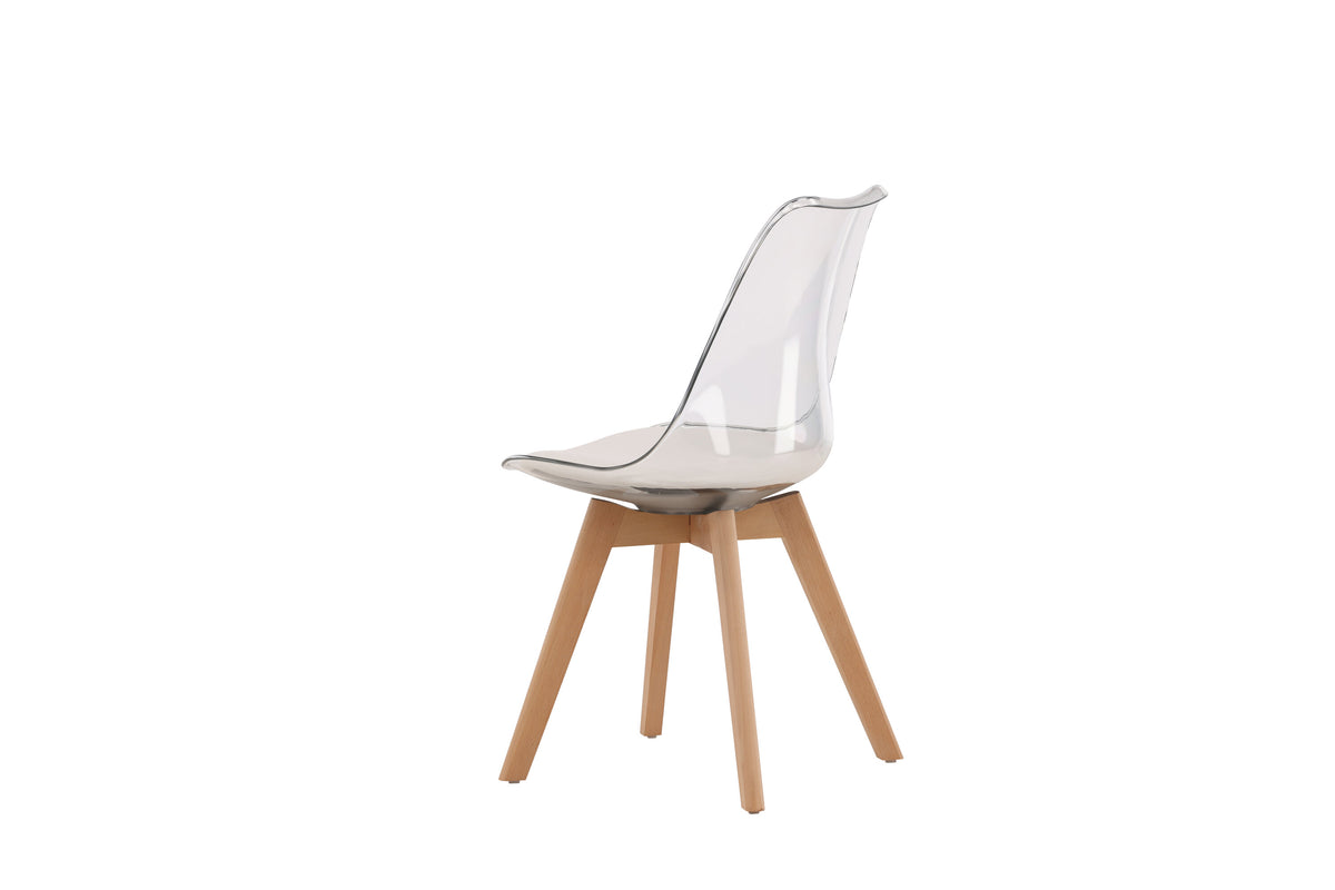 Edvin spisebordsstole - natur, transparent, hvid - 2 stk. - billede 6