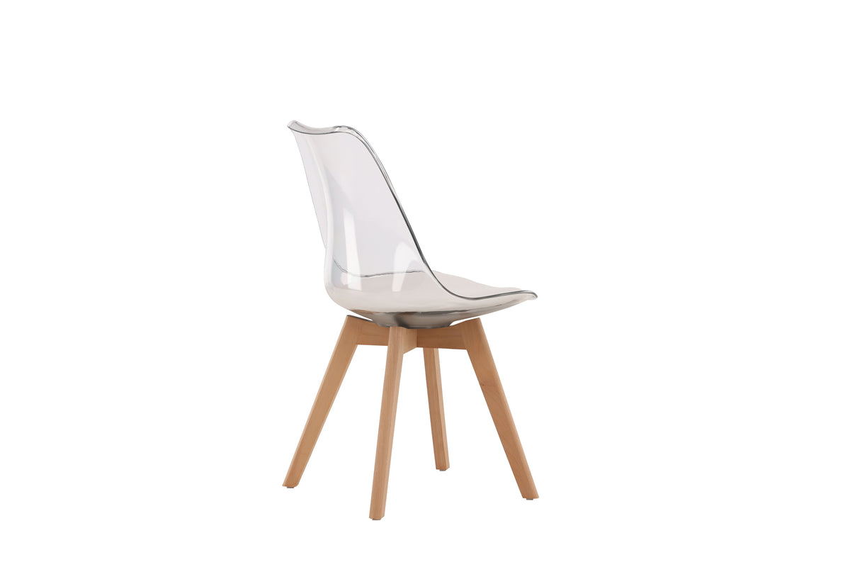 Edvin spisebordsstole - natur, transparent, hvid - 2 stk. - billede 10