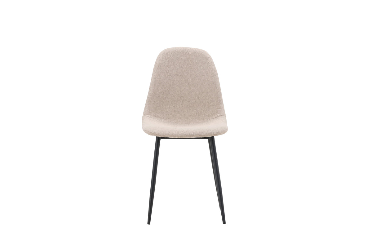 Polar spisebordsstole - beige, sort - 2 stk. - billede 2