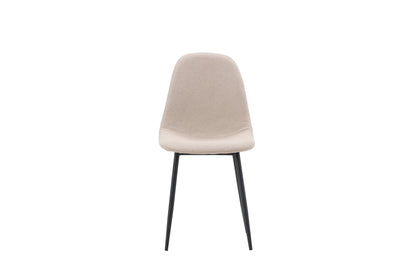 Polar spisebordsstole - beige, sort - 2 stk. - billede 2