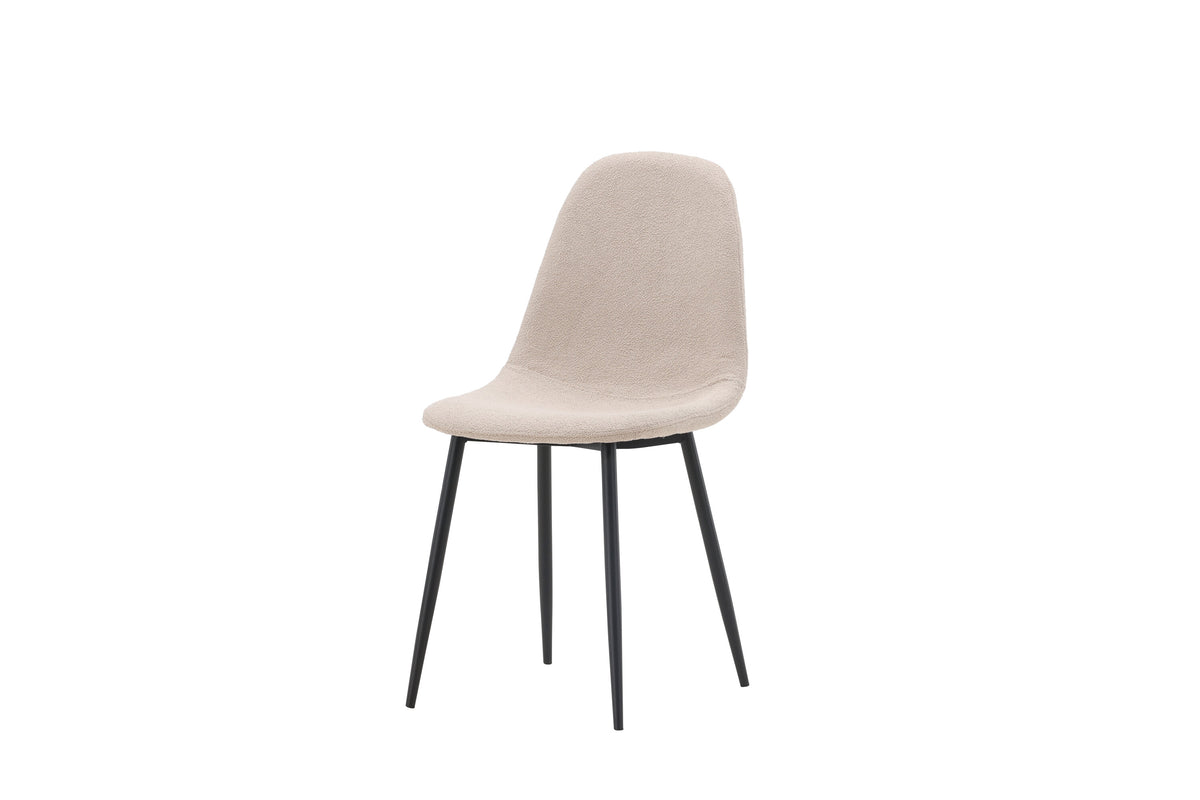 Polar spisebordsstole - beige, sort - 2 stk. - billede 3