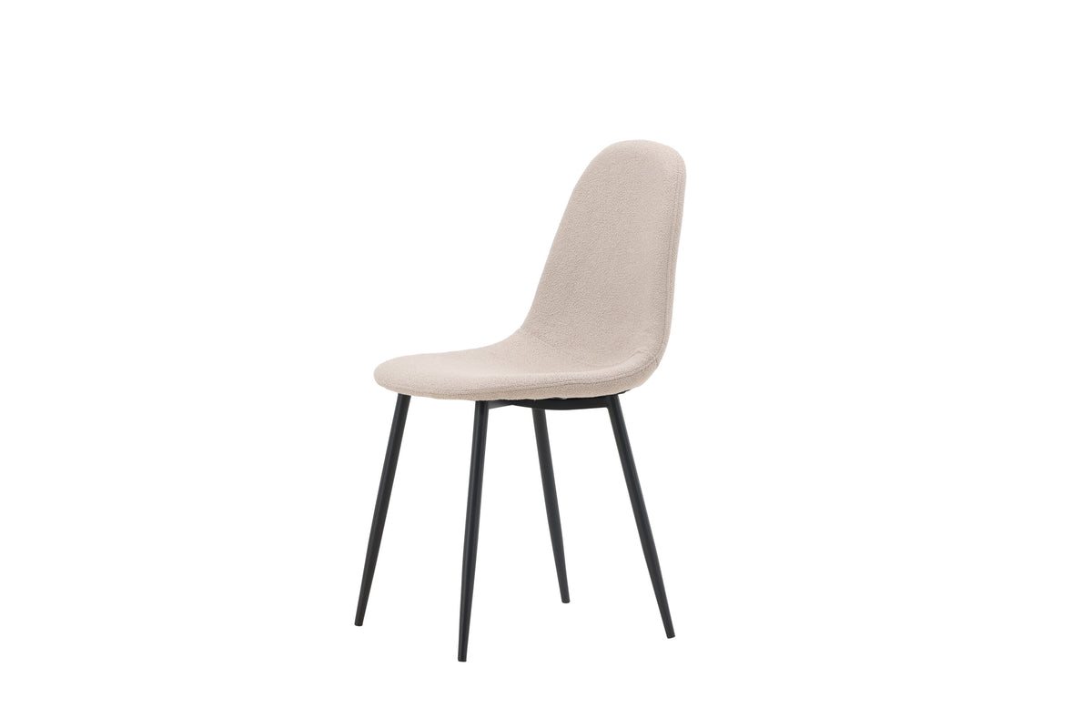 Polar spisebordsstole - beige, sort - 2 stk. - billede 4