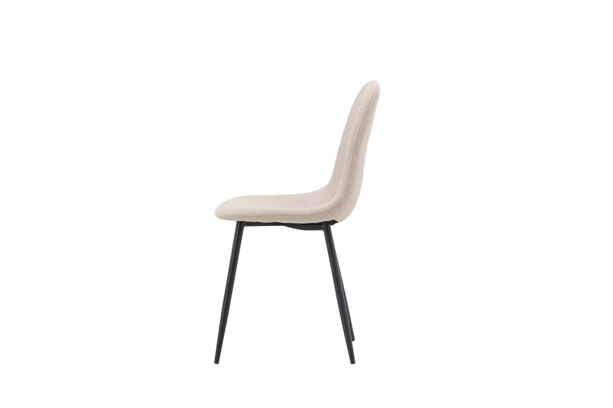 Polar spisebordsstole - beige, sort - 2 stk. - billede 5
