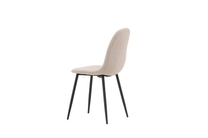Polar spisebordsstole - beige, sort - 2 stk. - billede 6