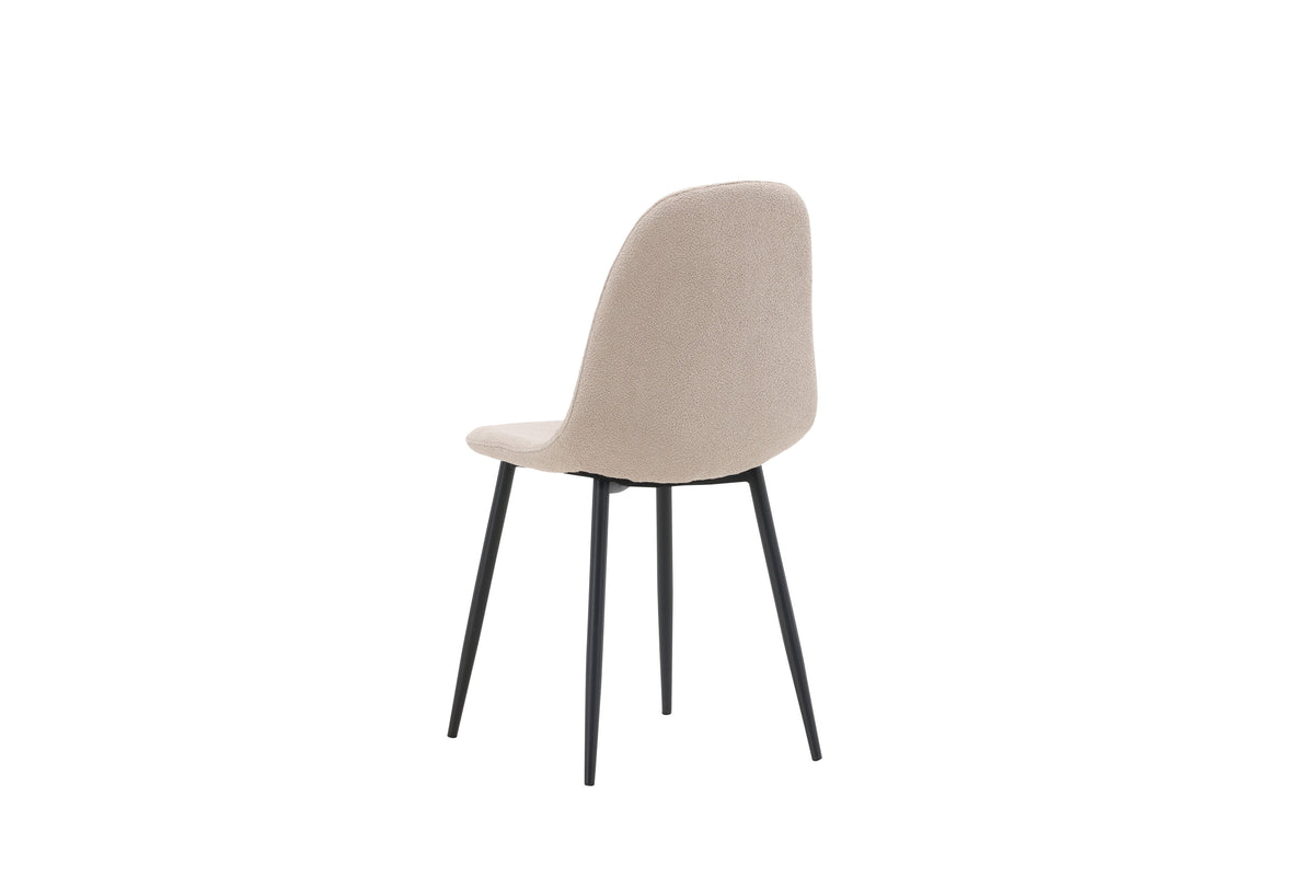 Polar spisebordsstole - beige, sort - 2 stk. - billede 7