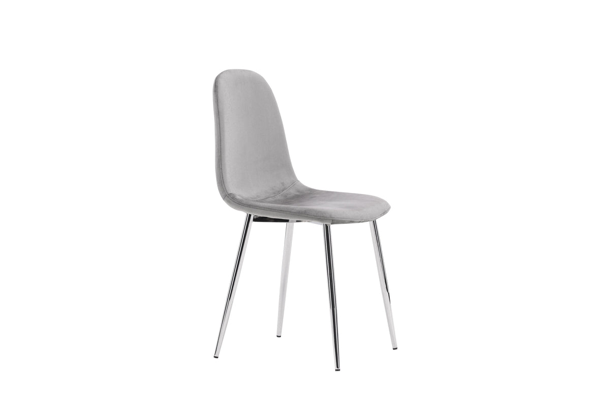 Eva spisebordsstole - lysegrå, sølv - 2 stk. - billede 12