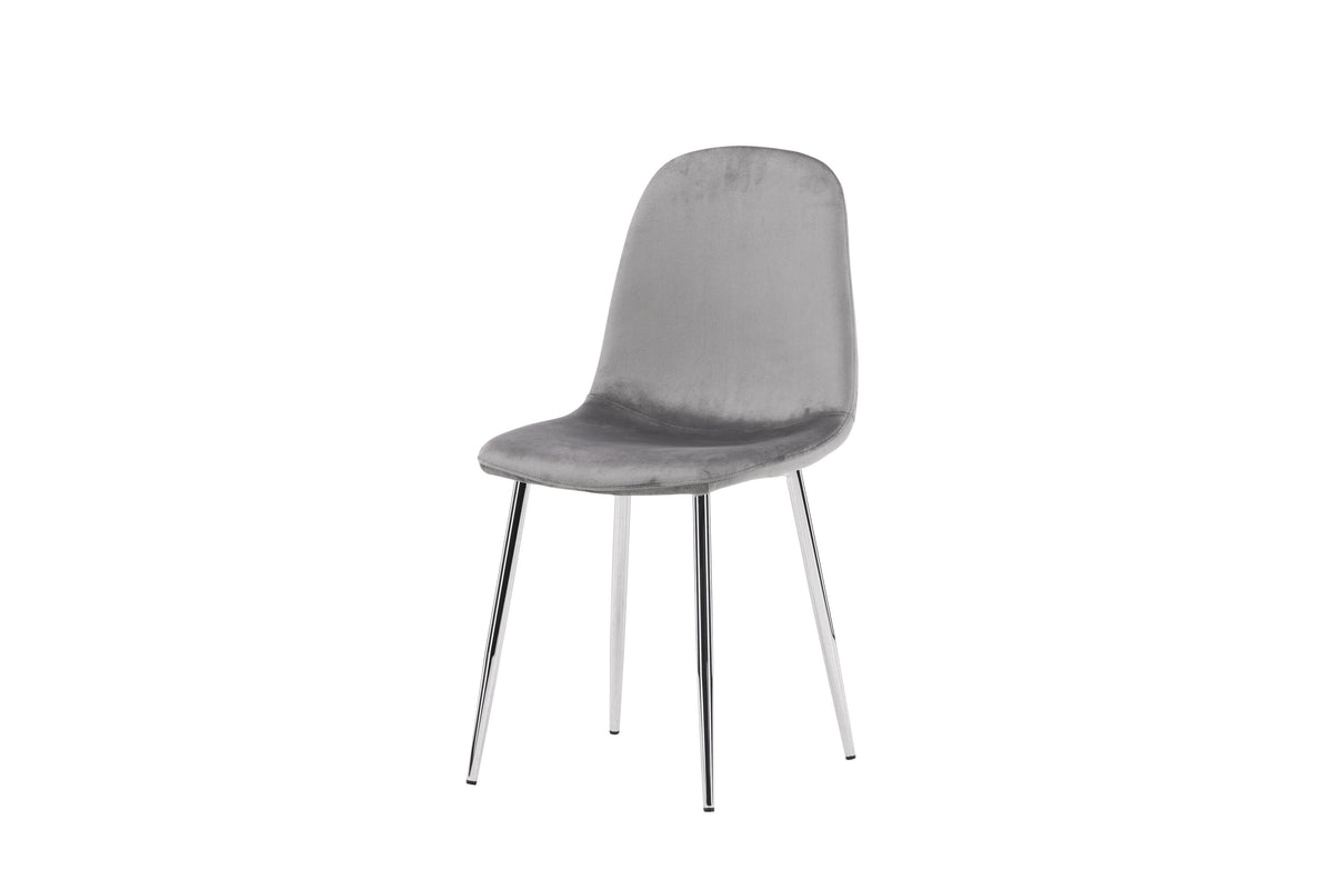 Eva spisebordsstole - lysegrå, sølv - 2 stk. - billede 3