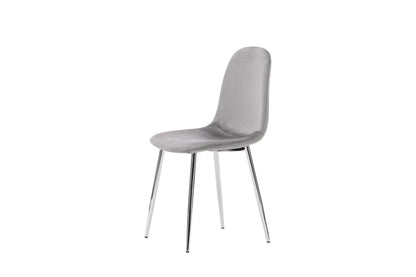 Eva spisebordsstole - lysegrå, sølv - 2 stk. - billede 4
