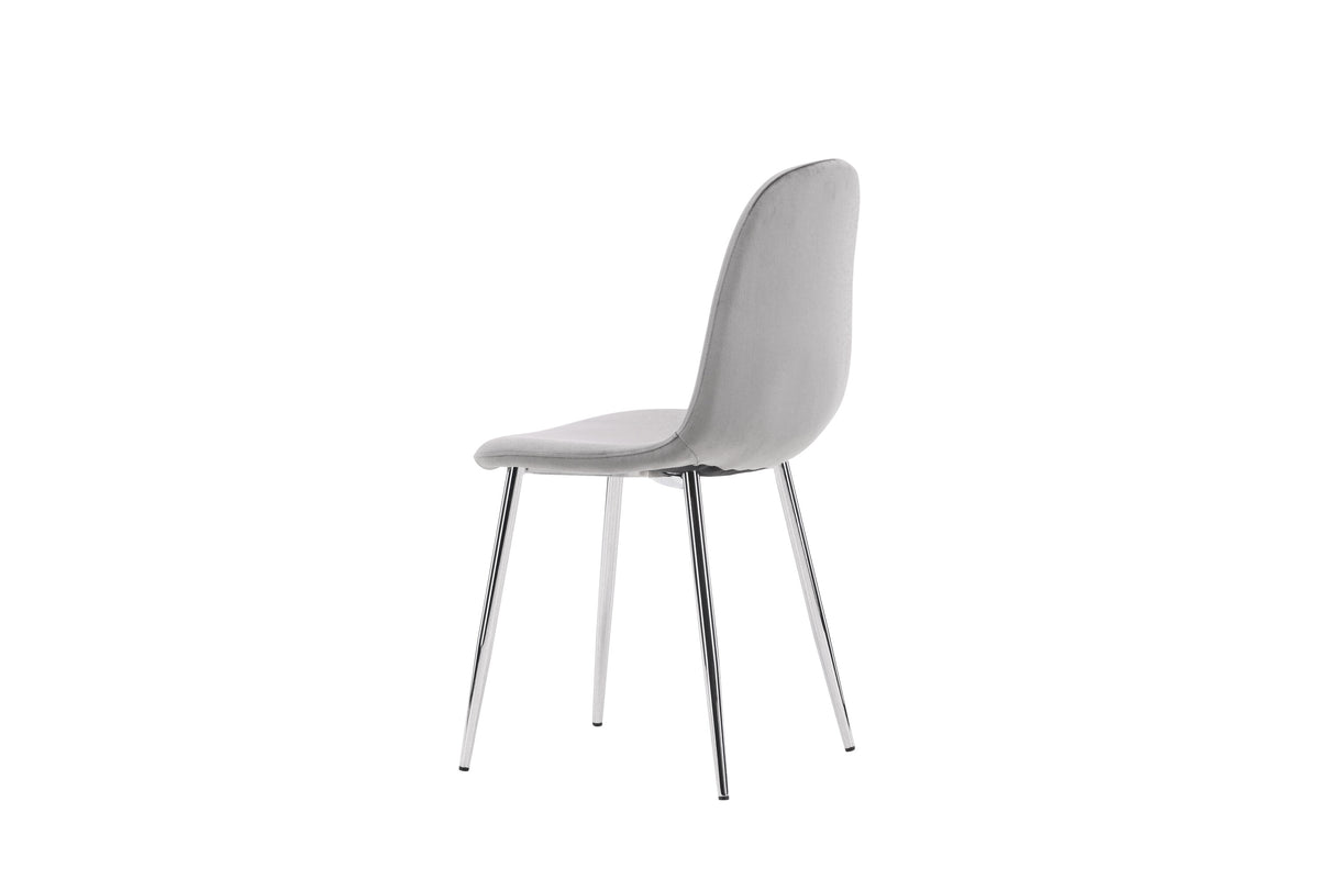 Eva spisebordsstole - lysegrå, sølv - 2 stk. - billede 6