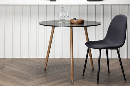 Polar rundt spisebord - Ø90 cm - sort, natur - billede 13