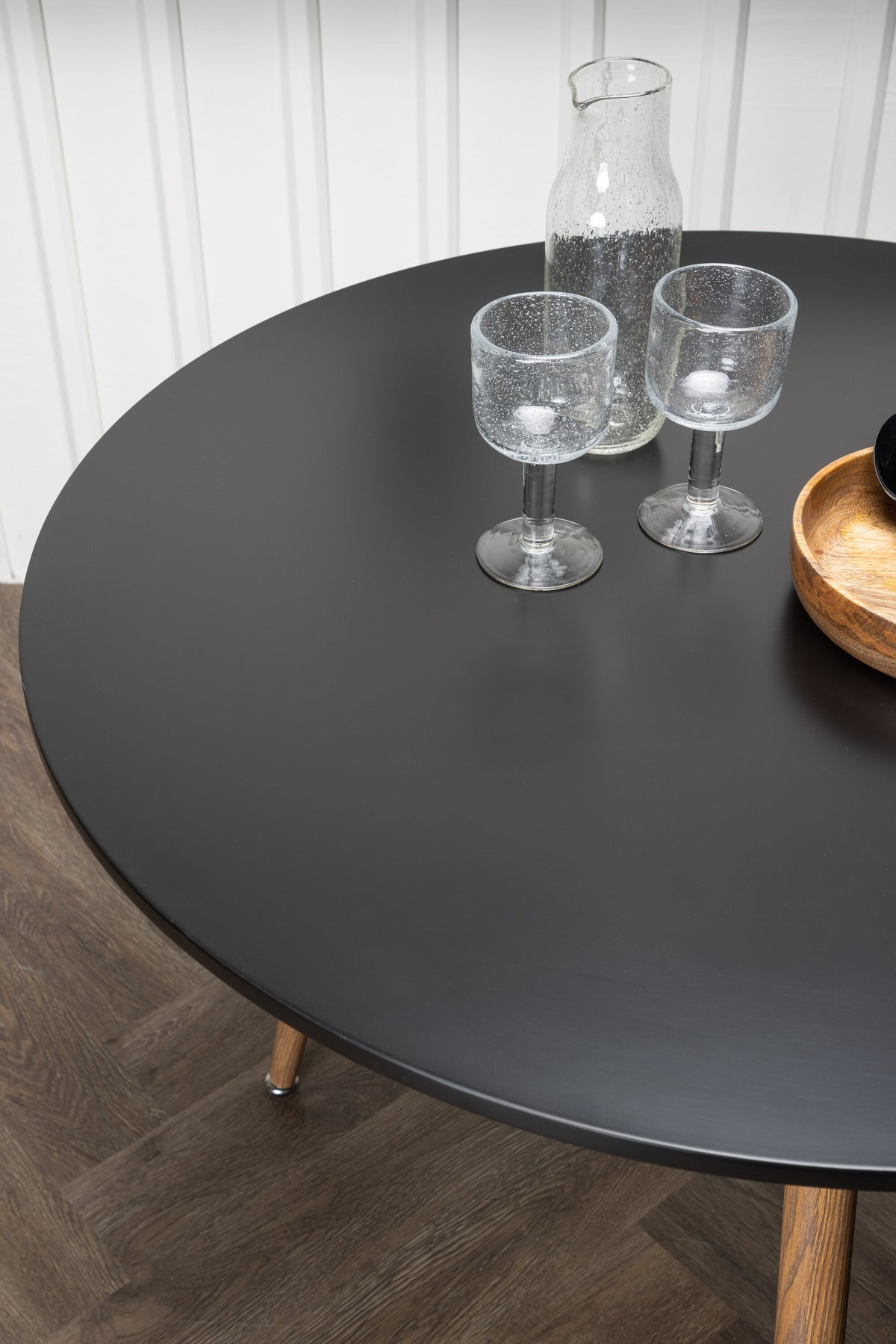 Polar rundt spisebord - Ø90 cm - sort, natur - billede 18