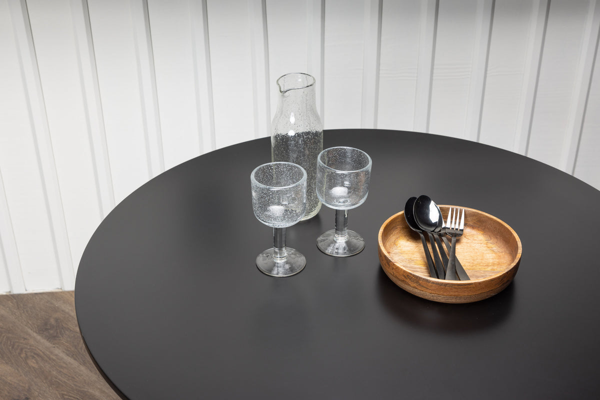 Polar rundt spisebord - Ø90 cm - sort, natur - billede 15