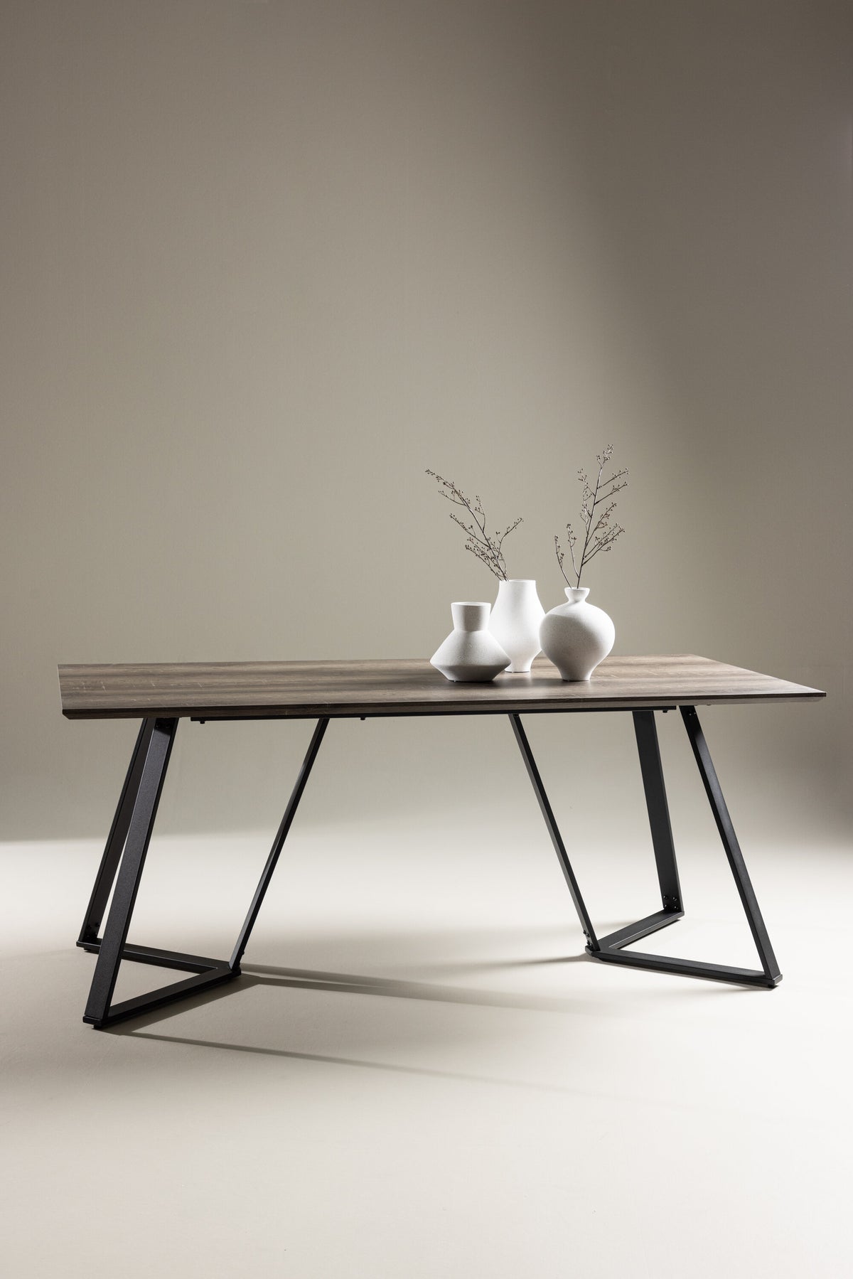 Marina spisebord - 180 × 90 cm - natur, sort, grå - billede 20