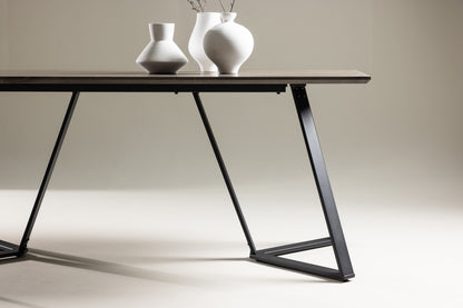 Marina spisebord - 180 × 90 cm - natur, sort, grå - billede 17