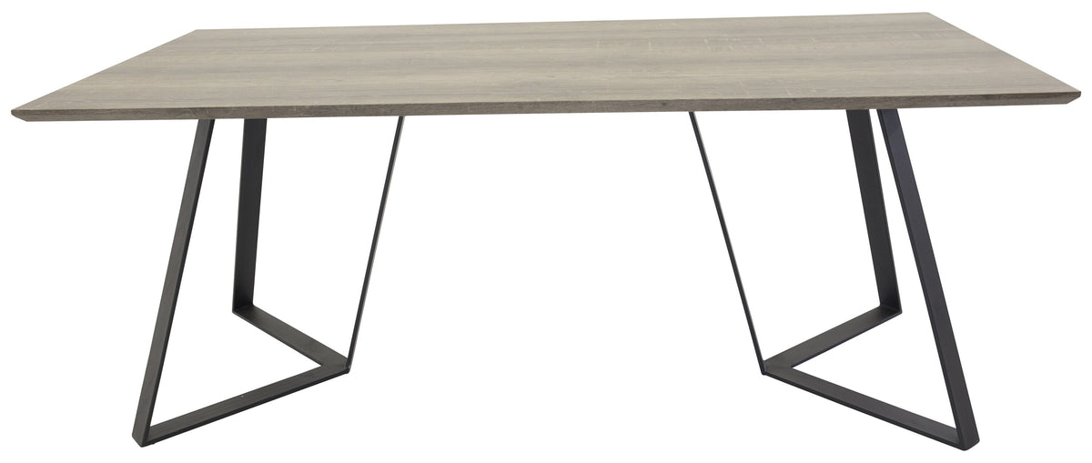 Marina spisebord - 180 × 90 cm - natur, sort, grå - billede 13