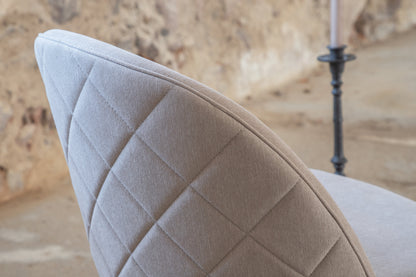 Velvet spisebordsstole - beige, sort - 2 stk. - billede 15