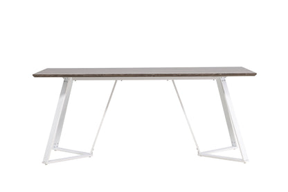 Marina spisebord - 180 × 90 cm - grå, hvid - billede 2