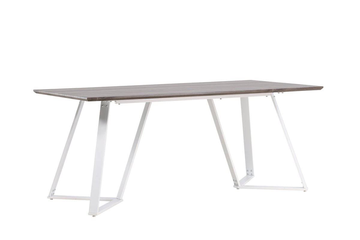 Marina spisebord - 180 × 90 cm - grå, hvid - billede 11