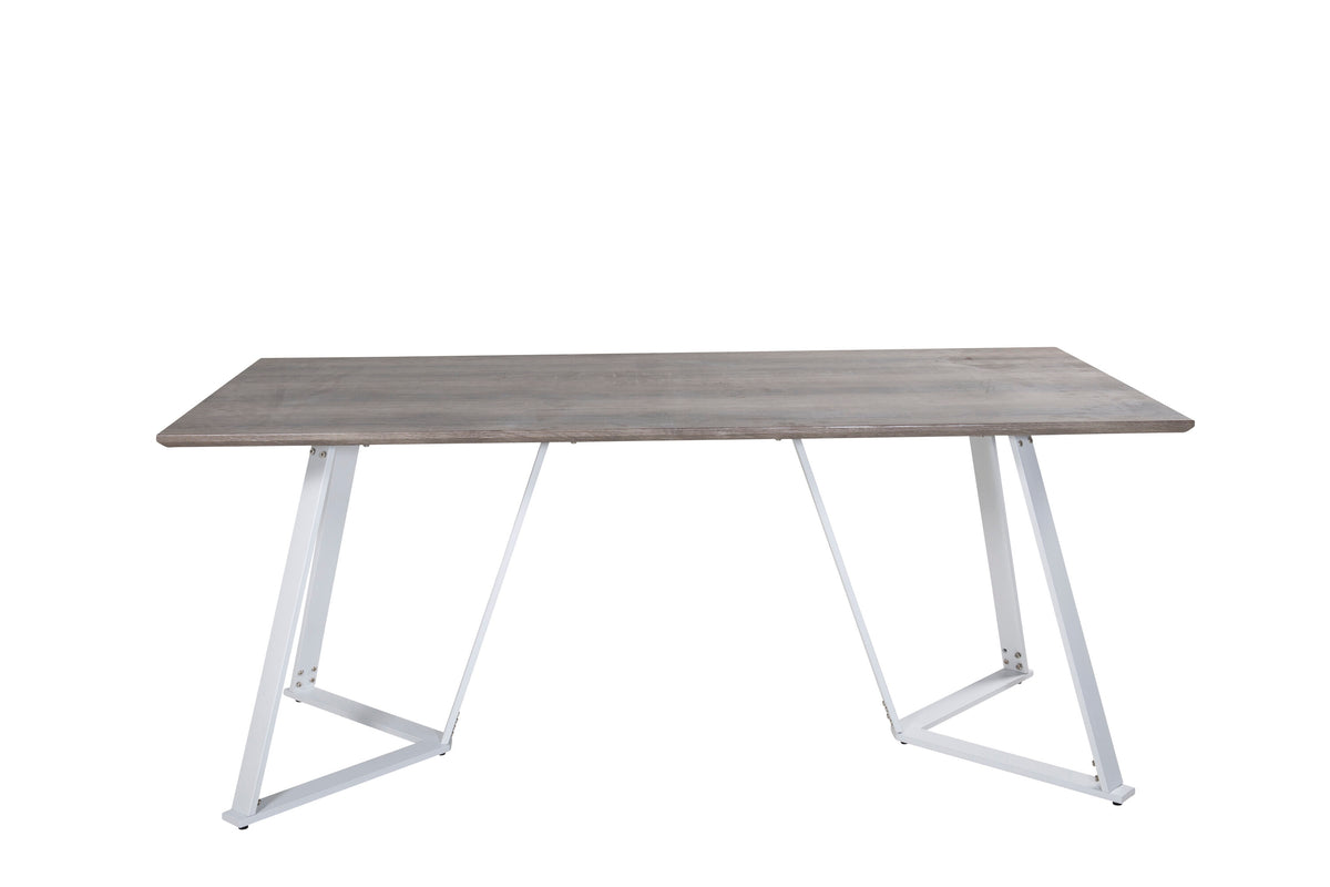 Marina spisebord - 180 × 90 cm - grå, hvid - billede 6