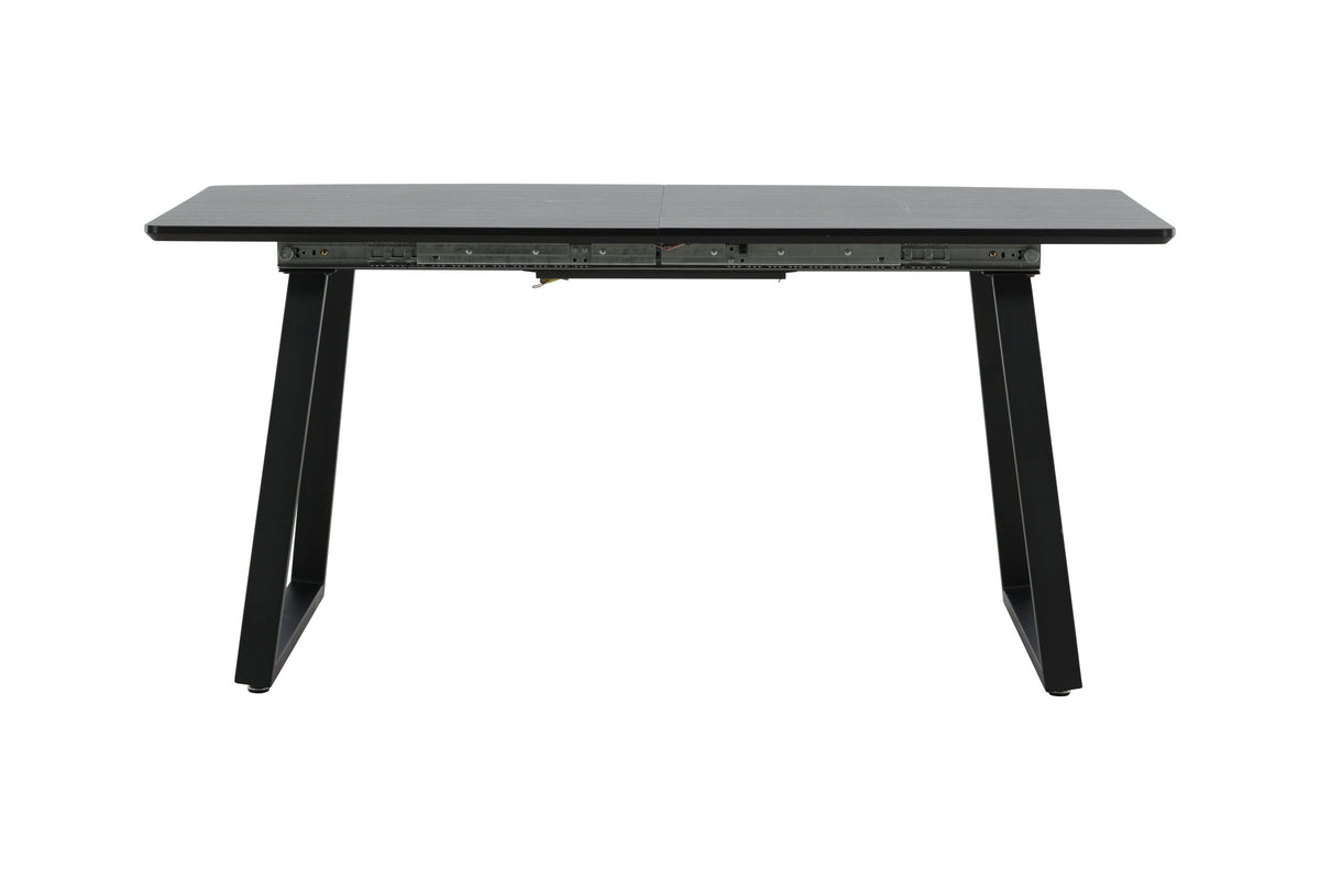 Inca spisebord - 160 × 85 cm - sort - billede 1