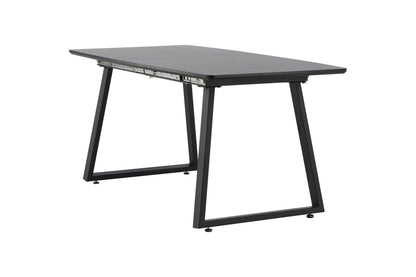 Inca spisebord - 160 × 85 cm - sort - billede 4
