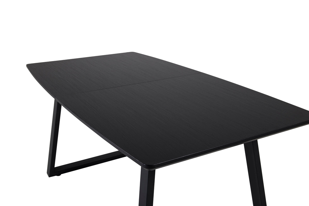 Inca spisebord - 160 × 85 cm - sort - billede 9