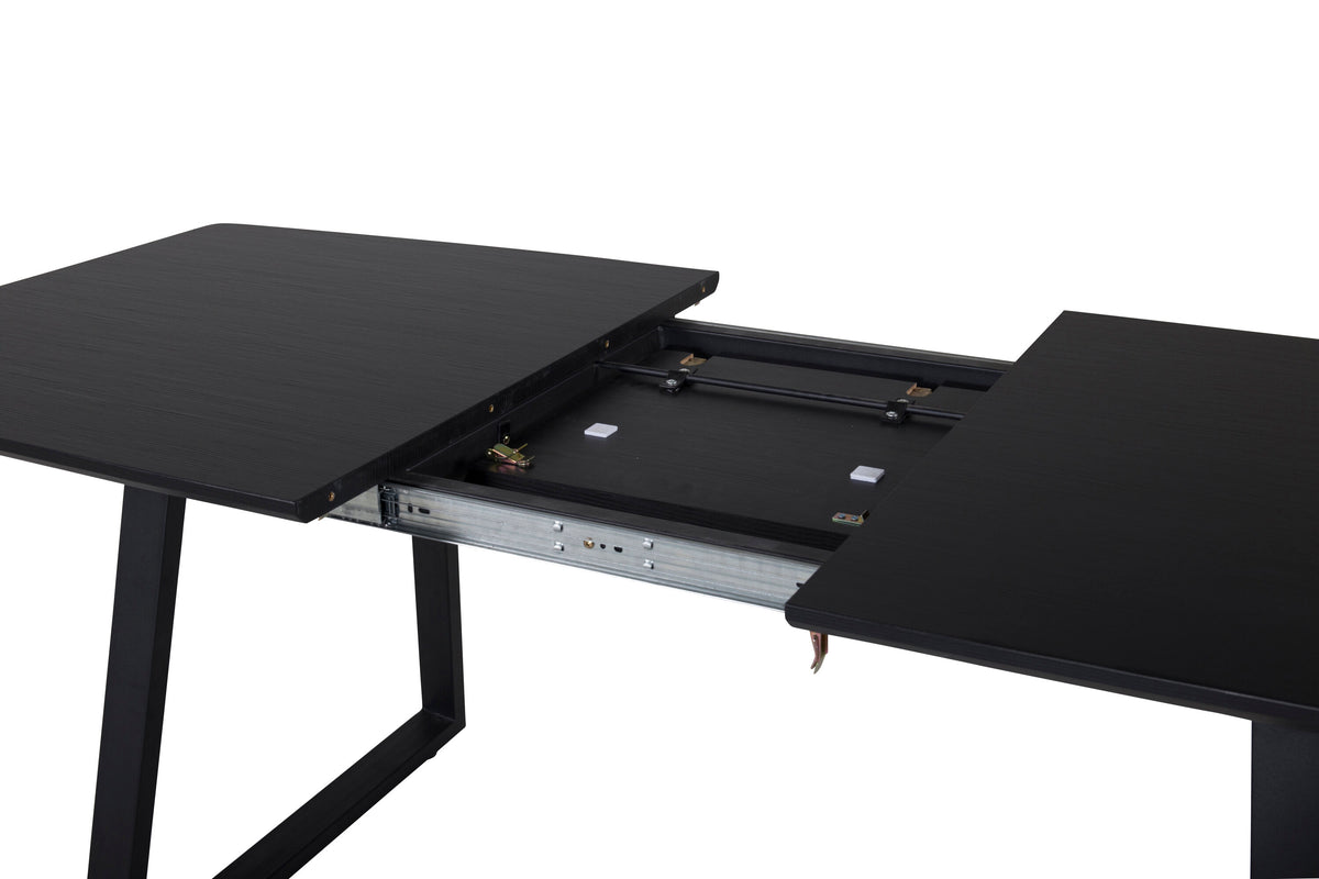 Inca spisebord - 160 × 85 cm - sort - billede 11