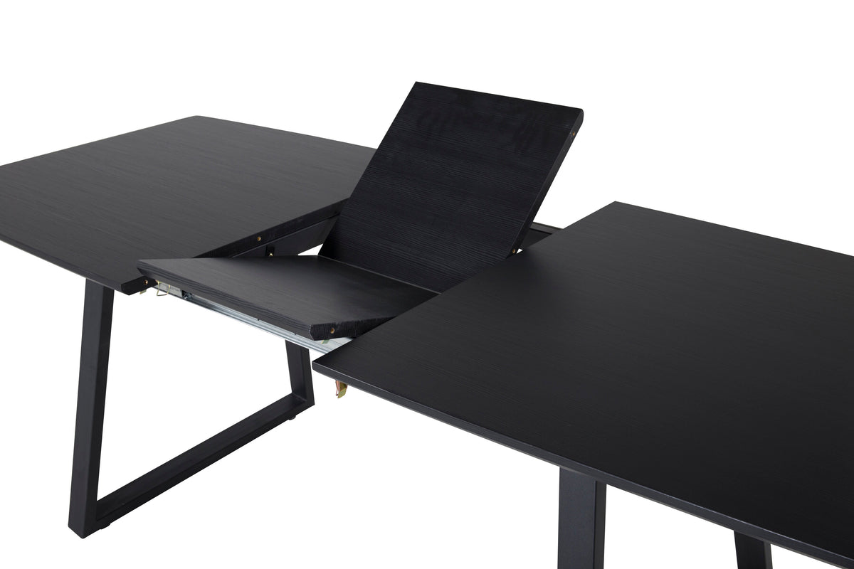 Inca spisebord - 160 × 85 cm - sort - billede 12