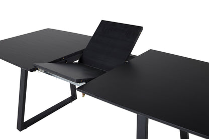 Inca spisebord - 160 × 85 cm - sort - billede 12