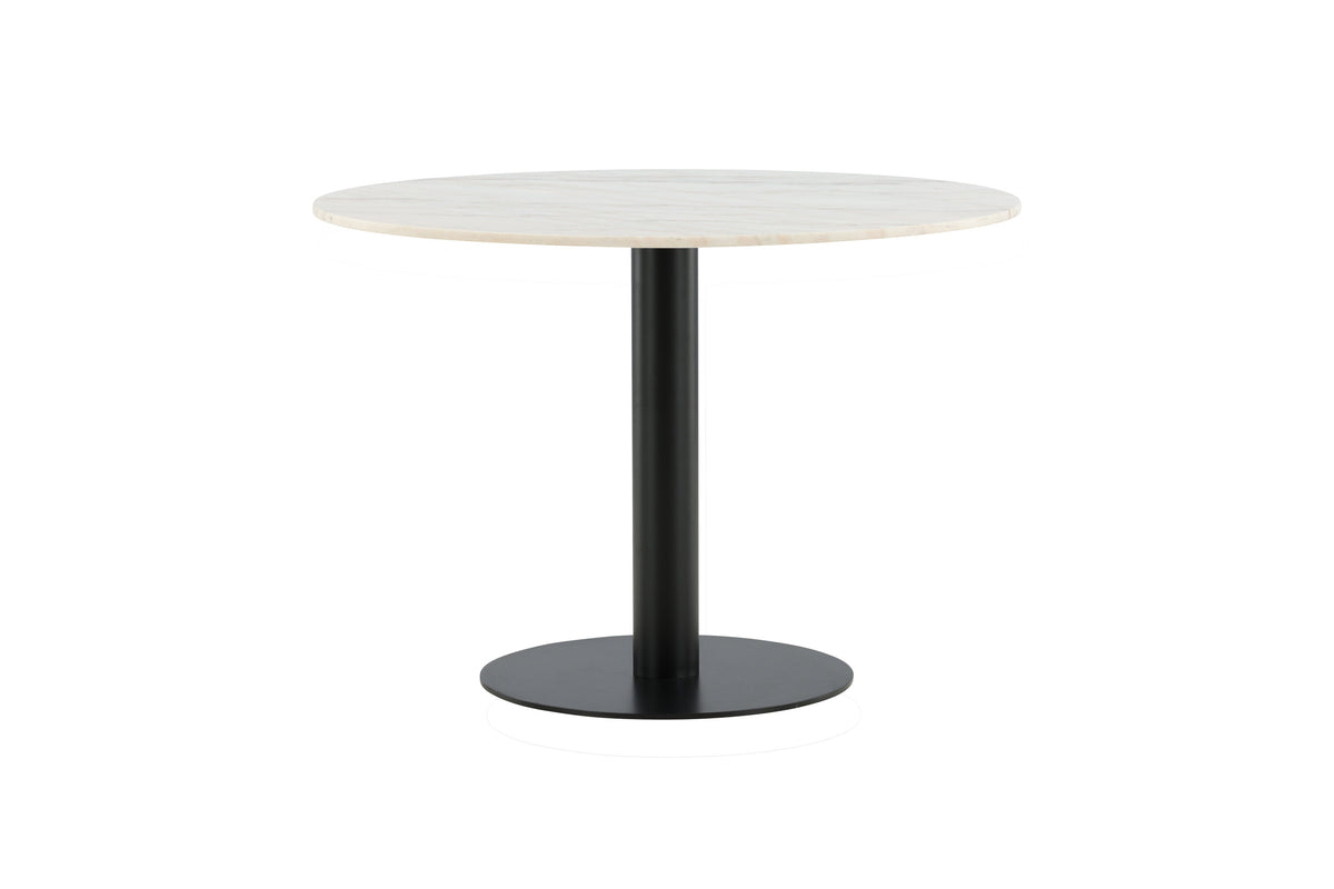 Estelle rundt spisebord - Ø106 cm - sort, hvid - billede 1