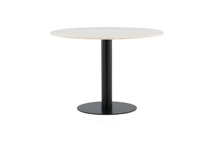 Estelle rundt spisebord - Ø106 cm - sort, hvid - billede 1