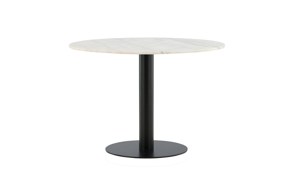 Estelle rundt spisebord - Ø106 cm - sort, hvid - billede 3