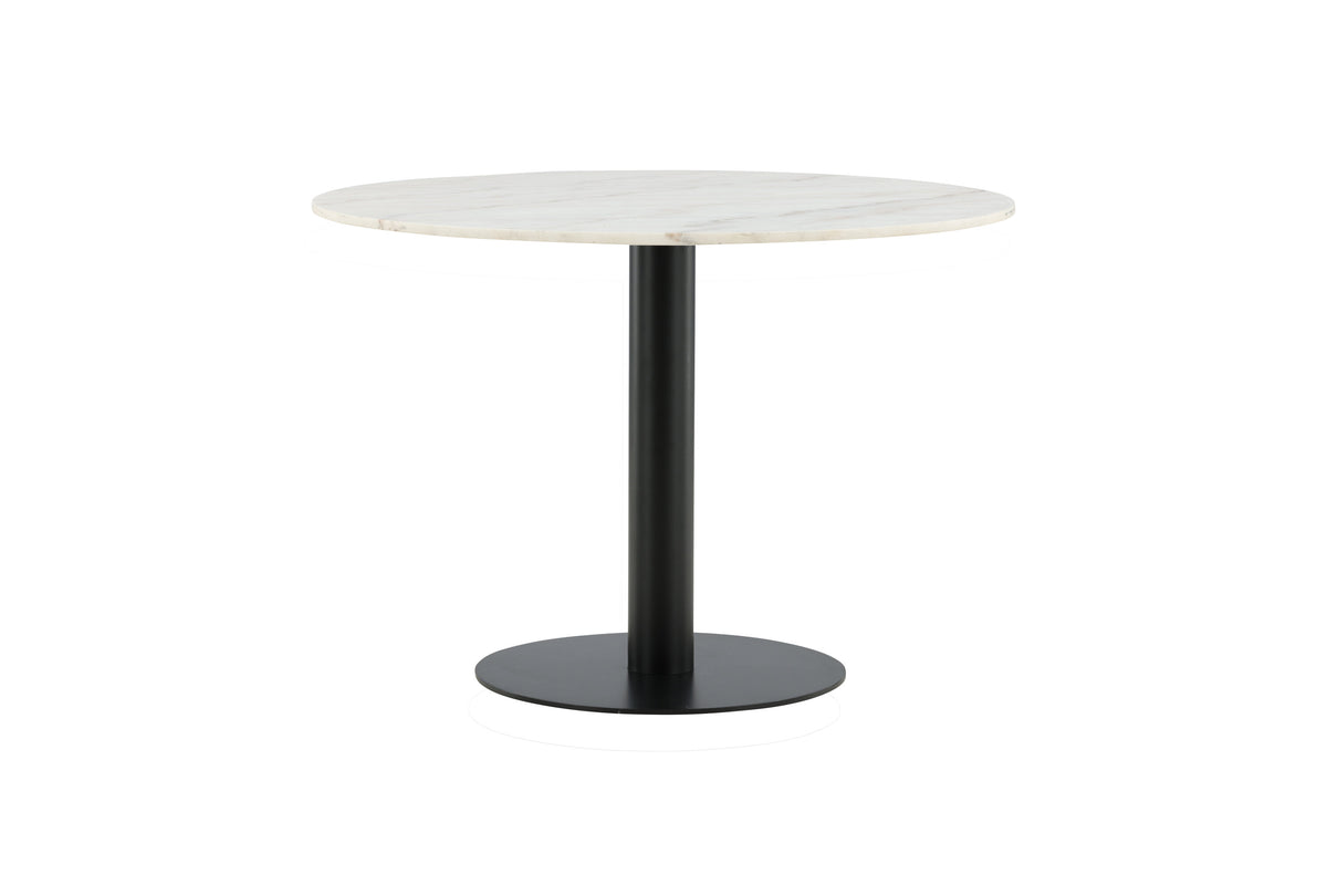 Estelle rundt spisebord - Ø106 cm - sort, hvid - billede 5