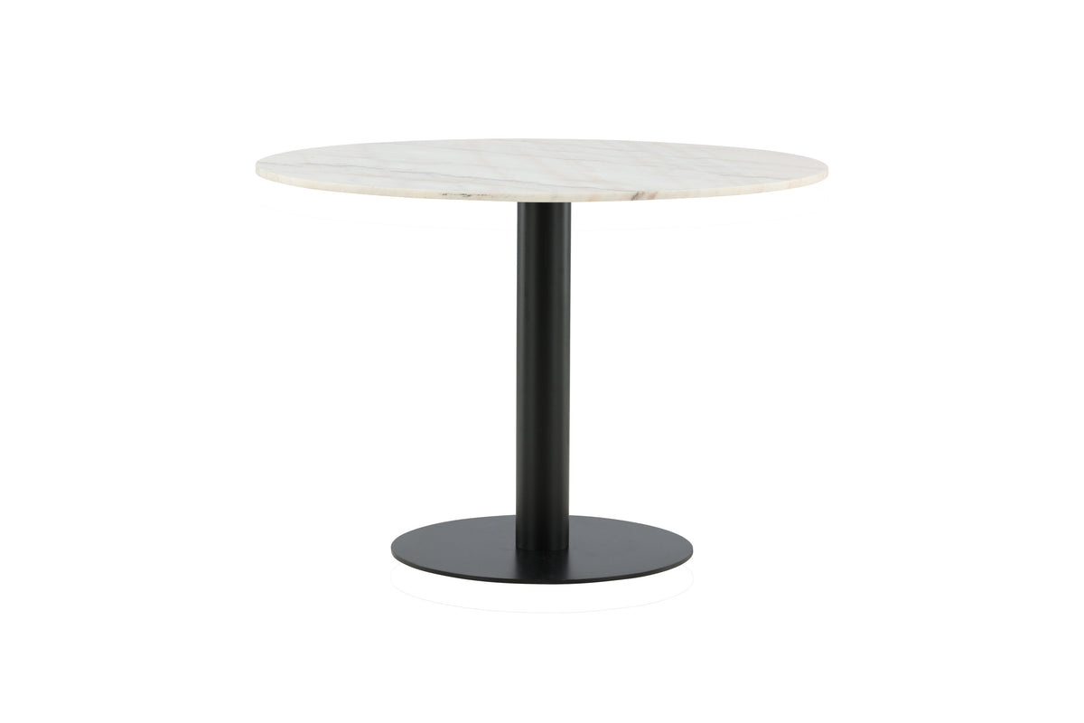Estelle rundt spisebord - Ø106 cm - sort, hvid - billede 8
