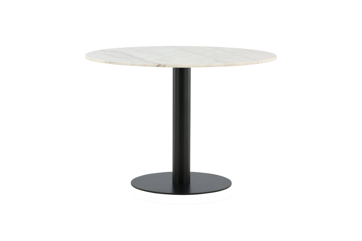 Estelle rundt spisebord - Ø106 cm - sort, hvid - billede 9