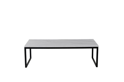 Estelle sofabord - 120 × 60 cm - sort, hvid - billede 2