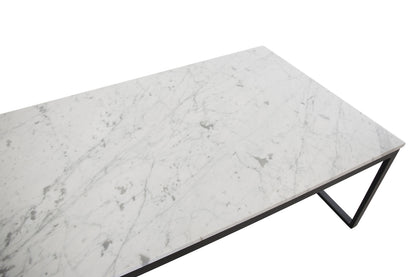 Estelle sofabord - 120 × 60 cm - sort, hvid - billede 5