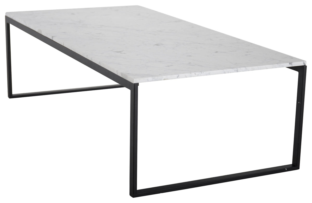 Estelle sofabord - 120 × 60 cm - sort, hvid - billede 6