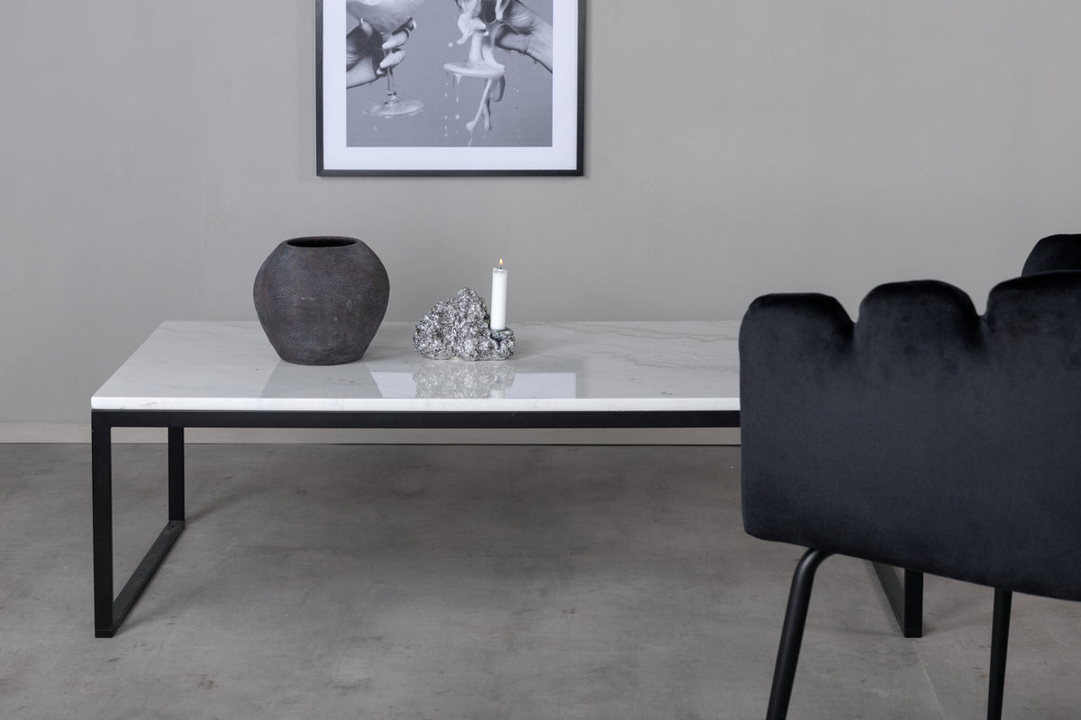 Estelle sofabord - 120 × 60 cm - sort, hvid - billede 8