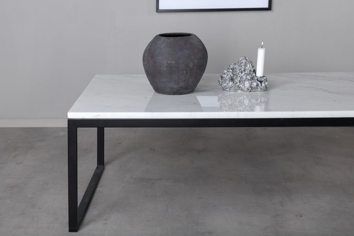 Estelle sofabord - 120 × 60 cm - sort, hvid - billede 9