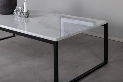Estelle sofabord - 120 × 60 cm - sort, hvid - billede 10