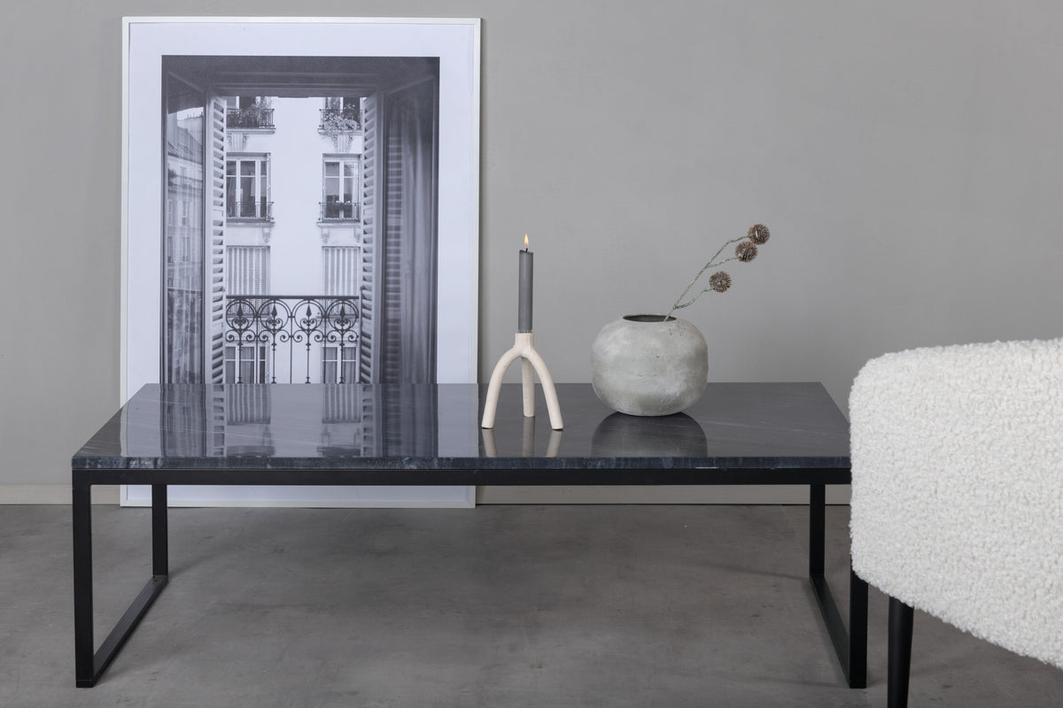 Estelle sofabord - 120 × 60 cm - grå, sort - billede 2