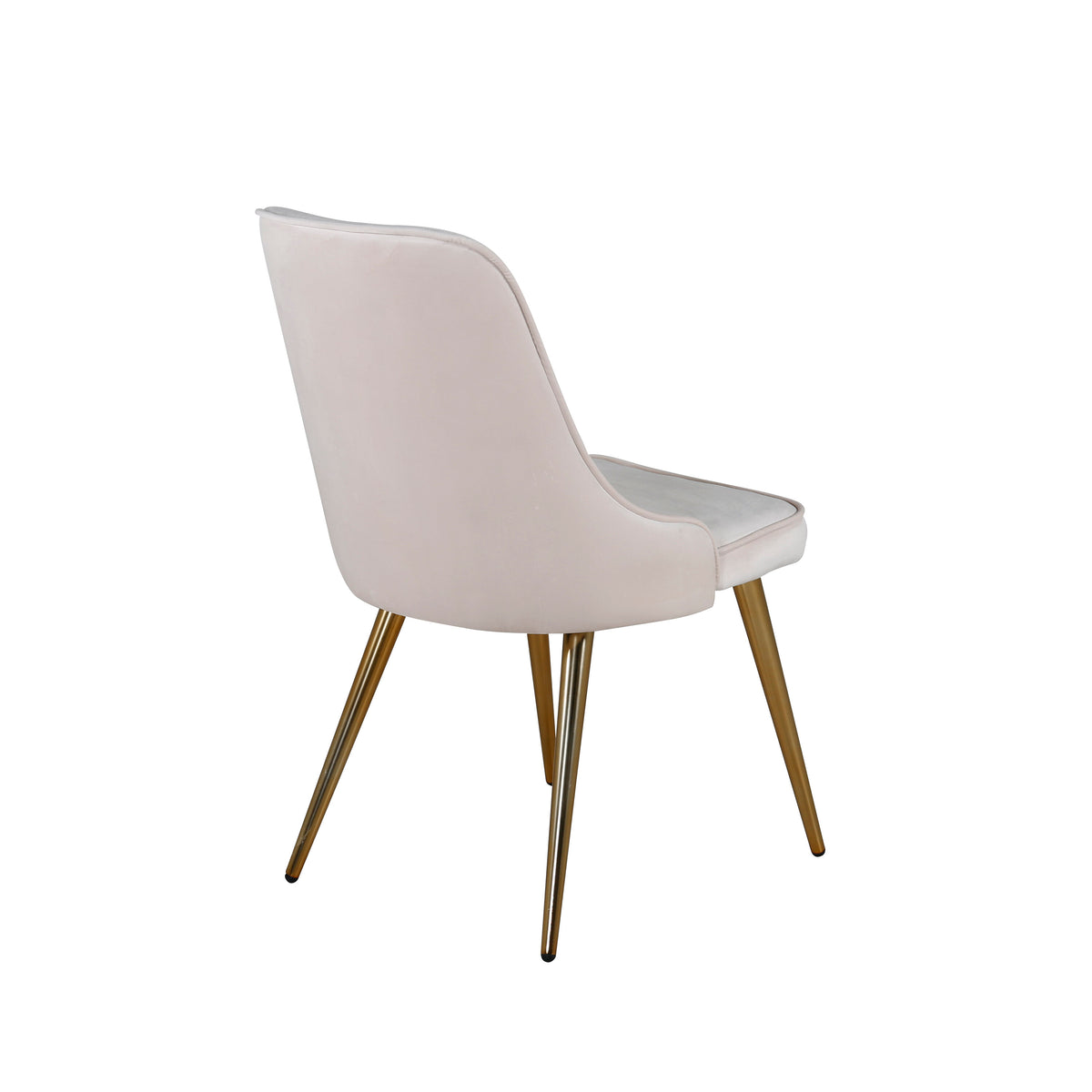 Velvet Deluxe spisebordsstole - beige, guld - 2 stk. - billede 11
