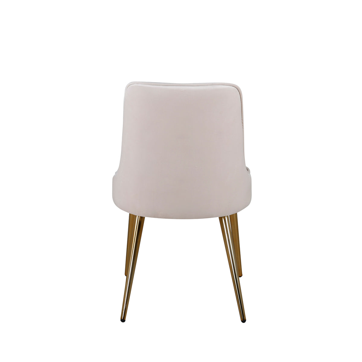 Velvet Deluxe spisebordsstole - beige, guld - 2 stk. - billede 12