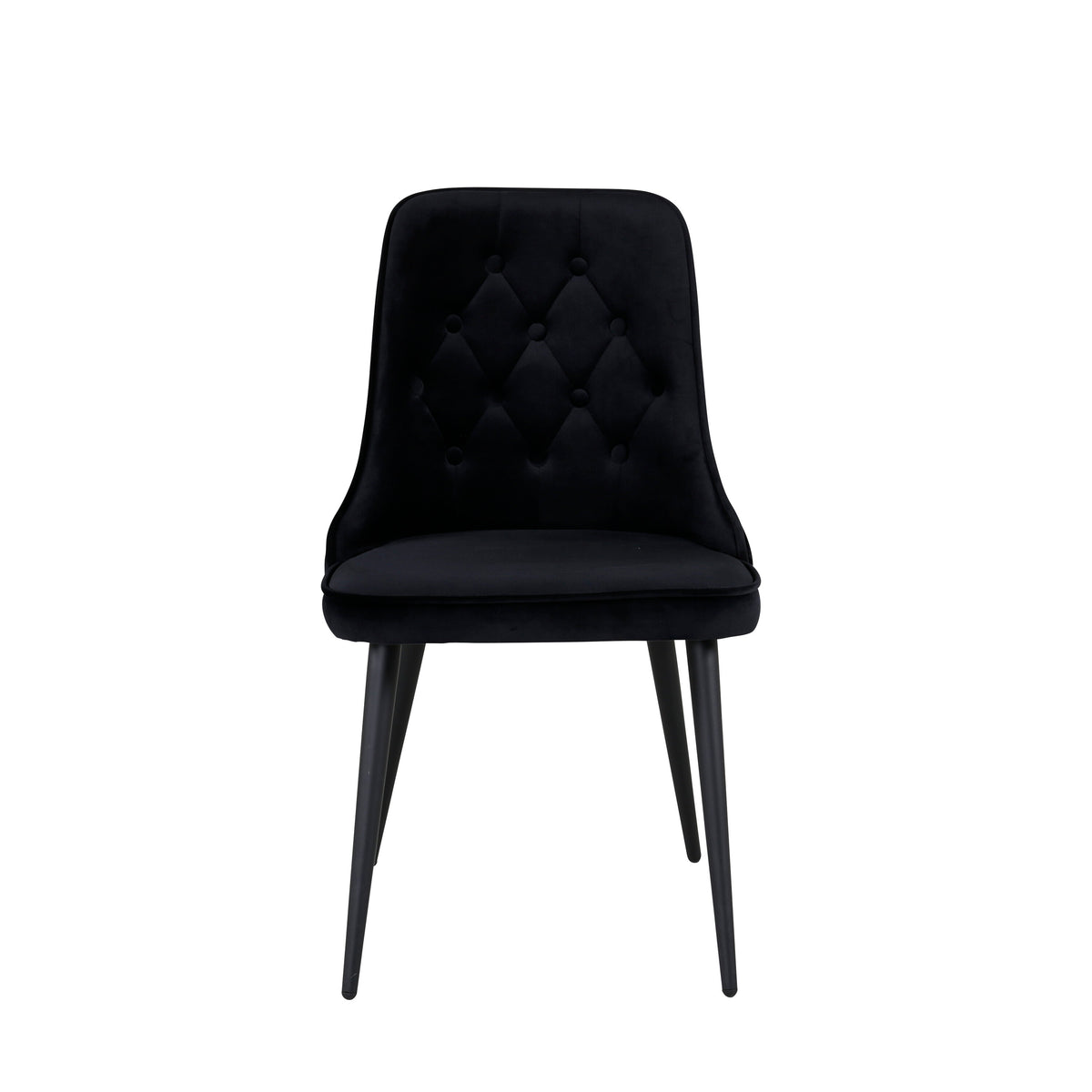 Velvet Deluxe spisebordsstole - sort - 2 stk. - billede 9