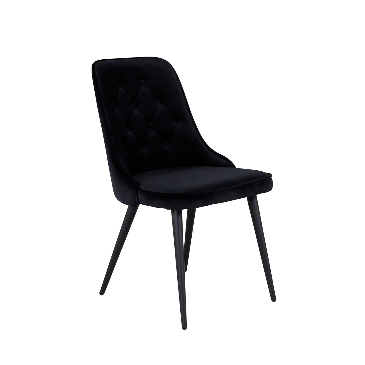 Velvet Deluxe spisebordsstole - sort - 2 stk. - billede 10